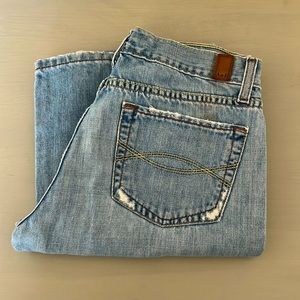 Abercrombie and finch antique distressed jeans